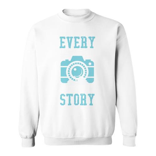 Every Picture Tells A Story Book Camera Lens Photography Sweatshirt - Bookorys DE