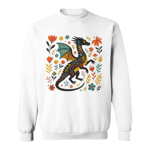 Fantasy Book Dragon Bookish Book Lover Bookworm Bookaholic Sweatshirt - Bookorys