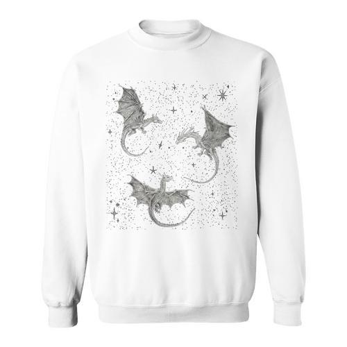 Flying Dragon Fantasy Reader For Bookworm Book Lovers Sweatshirt - Bookorys AU
