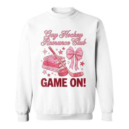 Gay Hockey Romance Club Bookish Smutty Spicy Book Lover Sweatshirt - Bookorys AU