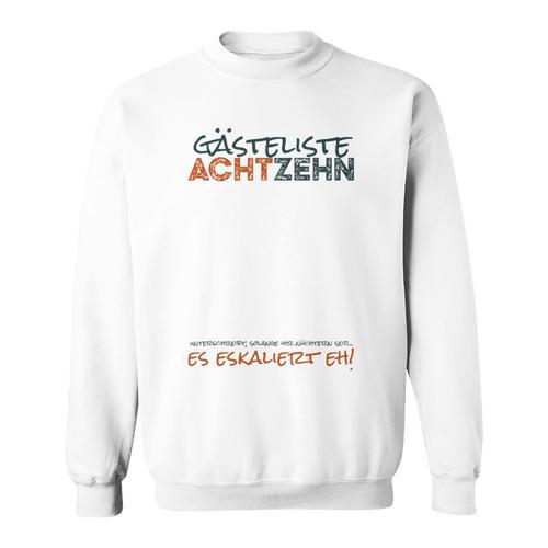 Guest Book 18th Birthday Guest List 18 Years Boy Men Sweatshirt - Bookorys