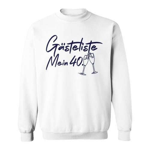 Guest Book 40th Birthday Guest List 40th Birthday Decoration Sweatshirt - Bookorys