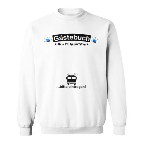 Guest Book Fire Brigade 20th Birthday Sweatshirt - Bookorys DE