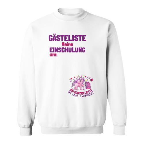 Guest List First Day At School Guest Book First Class Sweatshirt - Bookorys DE