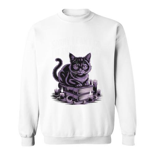 I'm An Indoor Cat Cute Witch Kitten With Books And Candles Sweatshirt - Bookorys