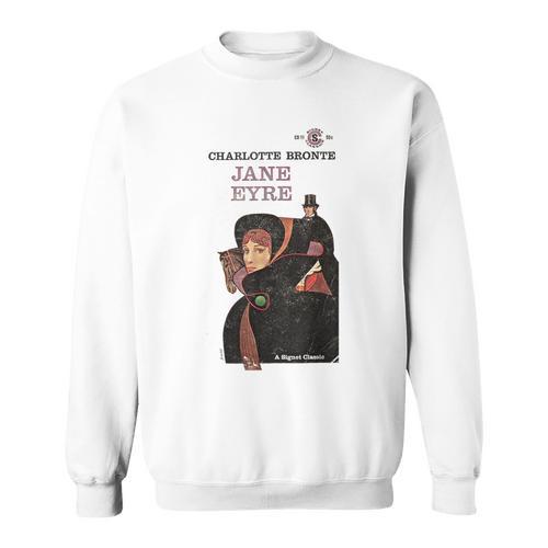 Jane Eyre Charlotte Bronte Vintage Book Cover Sweatshirt - Bookorys