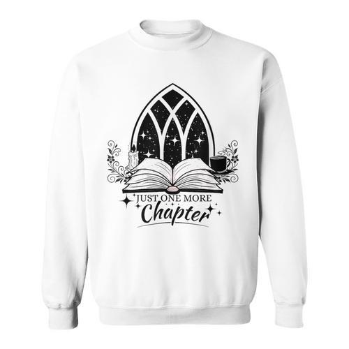 Just One More Chapter Cozy Gothic Book Lover Sweatshirt - Bookorys