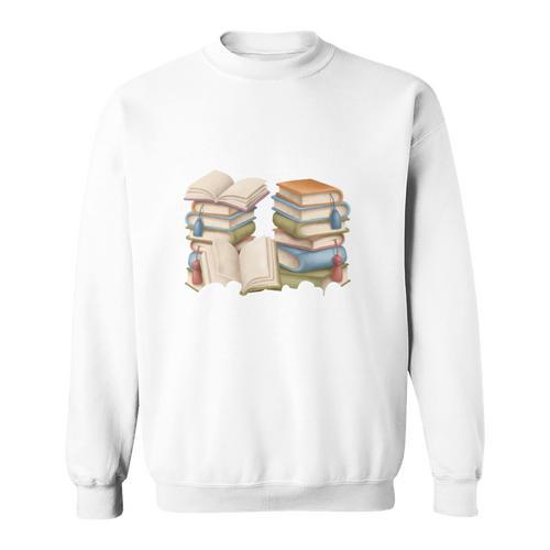Just One More Chapter Reading Book Lover Bookish Humor Sweatshirt - Bookorys