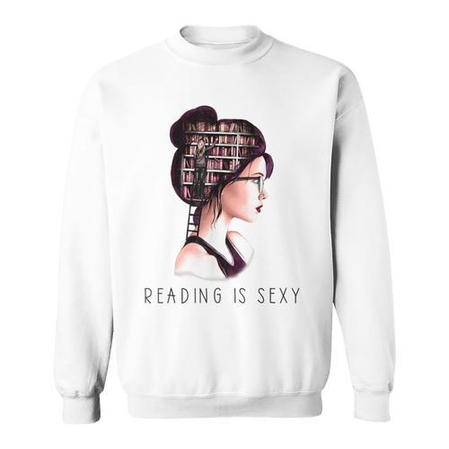 Lesen Is Sexy Goth Girl Books Sweatshirt - Bookorys AU