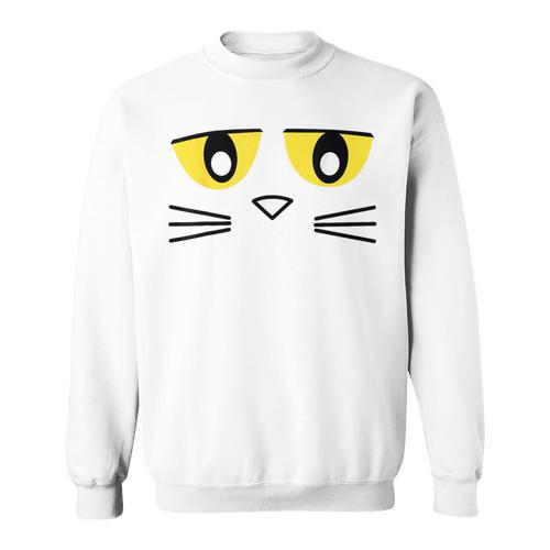 Library Teacher Reading Day Book Character Costume Blue Cat Sweatshirt - Bookorys AU