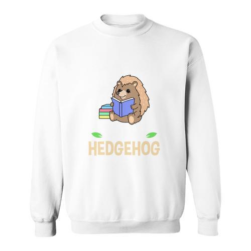 Life Is Better With A Hedgehog And Reading Books Sweatshirt - Bookorys AU