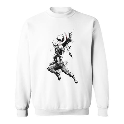 Marvel Captain America Steve Rogers Comic Book Sweatshirt - Bookorys DE