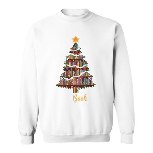 Merry Bookmas Book Reading Lover Library Reader Enthusiast Sweatshirt - Bookorys