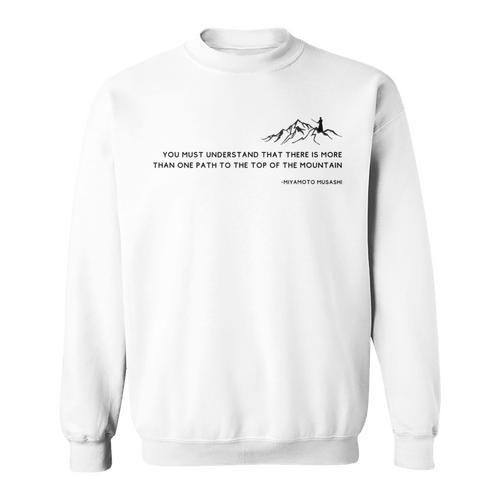 Miyamoto Muhashi Quote Samurai Warrior Book Of Five Rings Sweatshirt - Bookorys