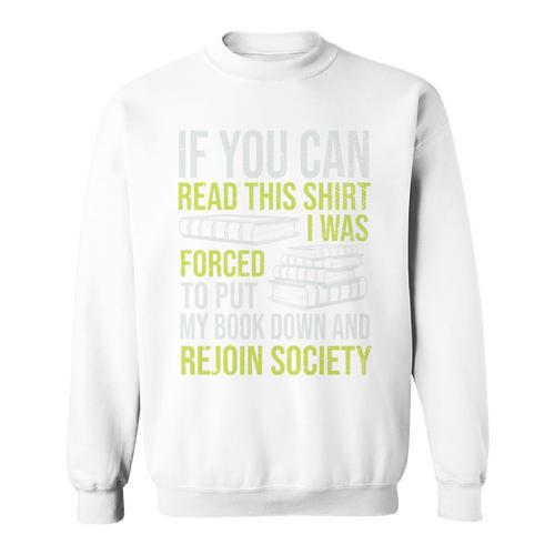Nerd Bibliophile Book Reading Lover Bookworm Reading Sweatshirt - Bookorys UK