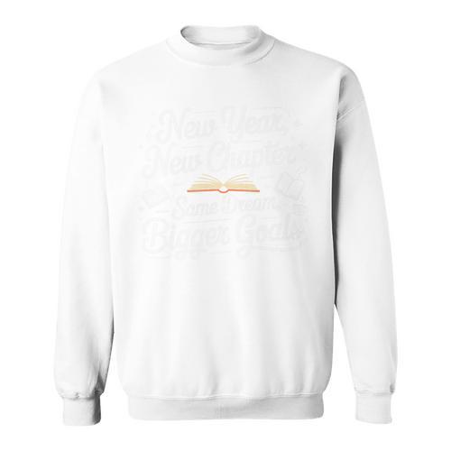 New Year New Chapter Same Dream Bigger Goals 2026 Book Lover Premium Tri-Blend Sweatshirt - Bookorys