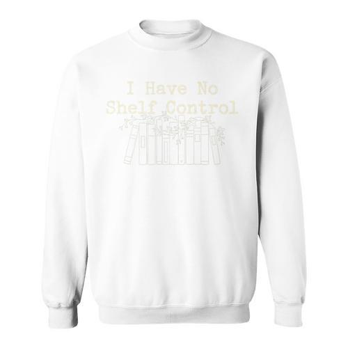 I Have No Shelf Control Books Minimal Line Art Bookworm Premium Tri-Blend Sweatshirt - Bookorys DE