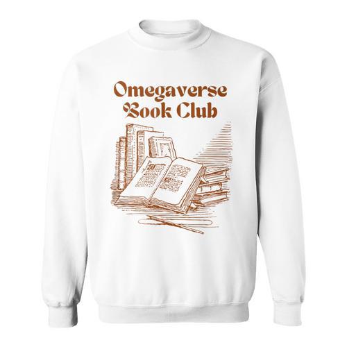 Omegaverse Book Club Reading Alpha Beta Omega Romance Sweatshirt - Bookorys UK