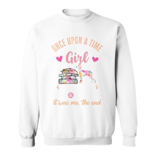Once Upon a Girl Who Loved Great Danes & Books Sweatshirt - Bookorys CA