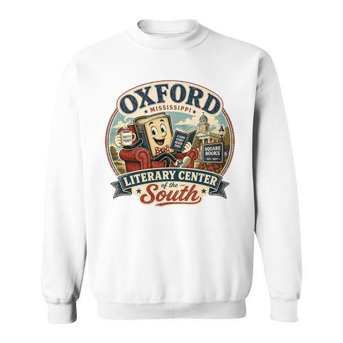 Oxford Mississippi Literary Center Book Lover Vintage Premium Tri-Blend Sweatshirt - Bookorys UK