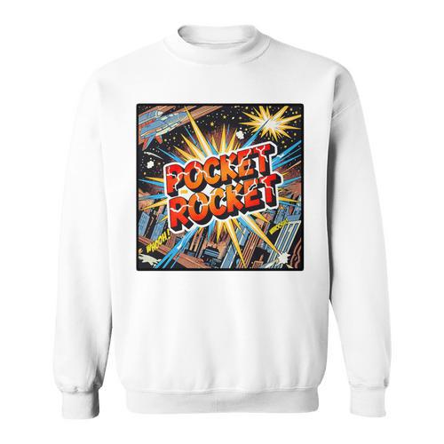 Pocket Rocket Comic Book Style Premium Tri-Blend Sweatshirt - Bookorys UK