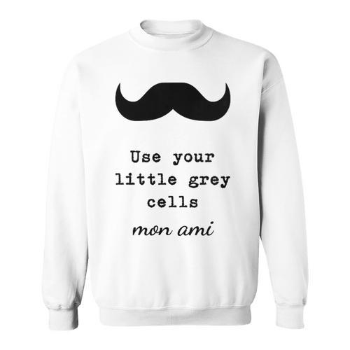 POIROT USE YOUR LITTLE GREY CELLS BOOKS Sweatshirt - Bookorys DE
