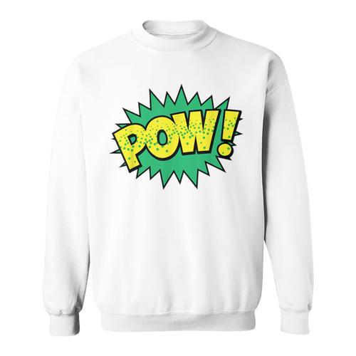 POW Vintage Superhero Comic Book Sound Effect Tshirt Sweatshirt - Bookorys CA