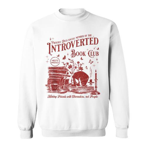Proud Anti Social Member Of Introverted Book Club Sweatshirt - Bookorys CA