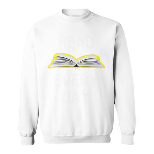 Read Every Day Teacher Reading School Book Club Literacy Premium Tri-Blend Sweatshirt - Bookorys DE