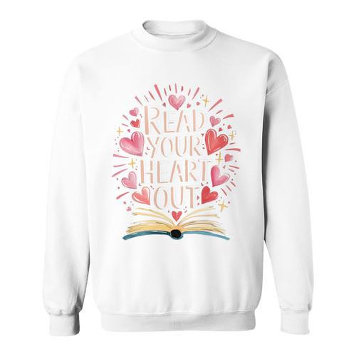 Read Your Heart Out Book Lovers Sweatshirt - Bookorys AU