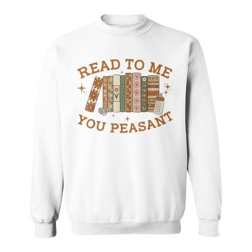 Read To Me You Peasant Book Lover Bookish Baby Sweatshirt - Bookorys DE