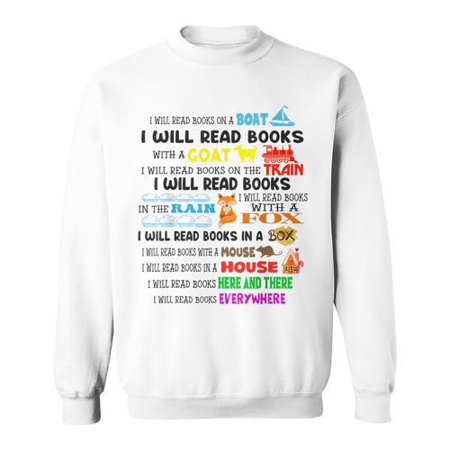Read My Shirt Day For Kids Boy Girls i Will Read Books Sweatshirt - Bookorys AU