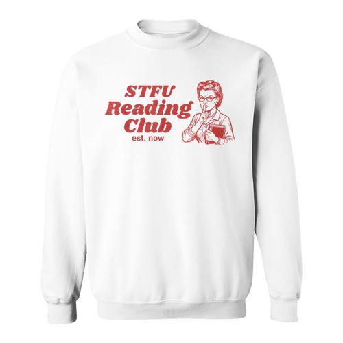Retro Book Lover Reading Club Quote Sweatshirt - Bookorys
