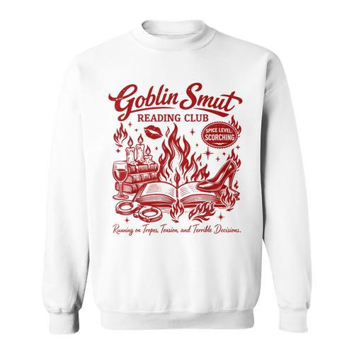 Smut Reader Smutty Spicy Book Goblin Smut Reading Club Sweatshirt - Bookorys