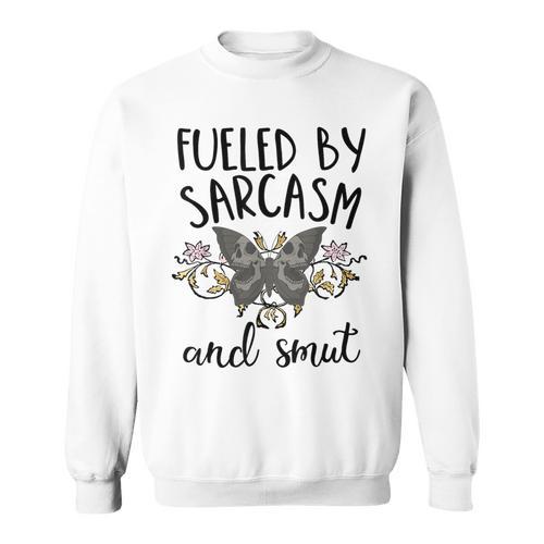 Smut And Sarcasm Women Sarcastic Romance Reader Smutty Books Sweatshirt - Bookorys AU