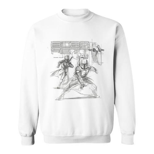 Star Wars The Book Of Boba Fett Group Shot Lives Sketch Sweatshirt - Bookorys DE