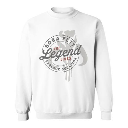 Star Wars The Book Of Boba Fett The Legend Lives Logo Sweatshirt - Bookorys UK