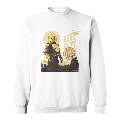 Star Wars The Book Of Boba Fett Tonal Portrait Sweatshirt - Bookorys CA