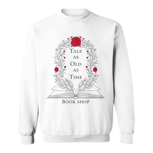 Tale As Old As Time Vintage Floral Book Lover Sweatshirt - Bookorys