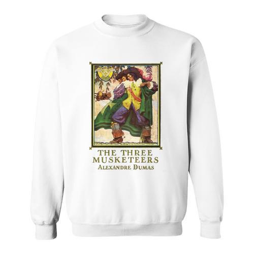 The Three Musketeers Alexandre Dumas Vintage Book Cover Sweatshirt - Bookorys