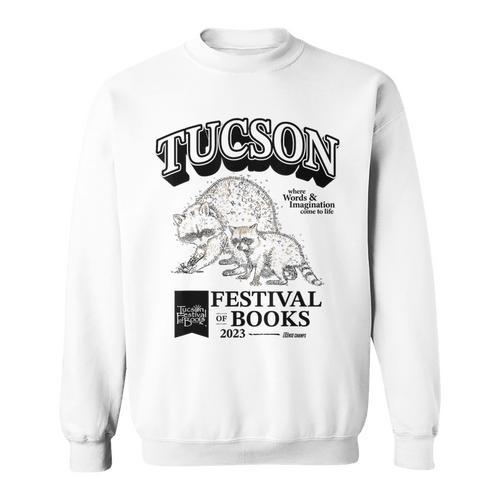 Tucson Festival Of Books TFOB 2023 Racoon Mascot Sweatshirt - Bookorys