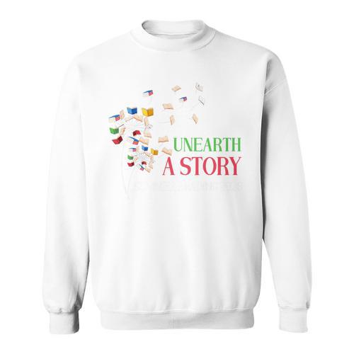 Unearth a Story Summer Reading 2026 Dandelion Books Readers Premium Tri-Blend Sweatshirt - Bookorys DE