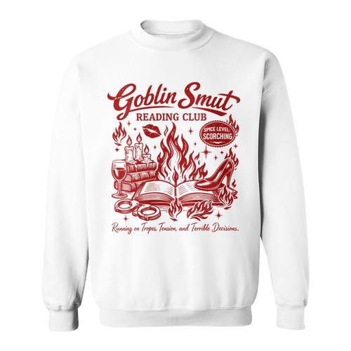 Women's Smut Reader Smutty Spicy Book Goblin Smut Reading Club Sweatshirt - Bookorys DE