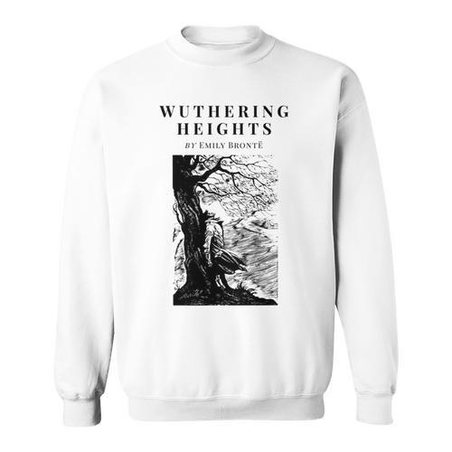 Wuthering Heights By Emily Bronte Vintage Book Cover Sweatshirt - Bookorys