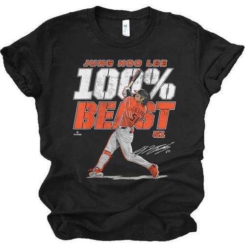 100 Beast Jung Hoo Lee San Francisco Baseball MLBPA Unisex Jersey T-Shirt - Sportilla