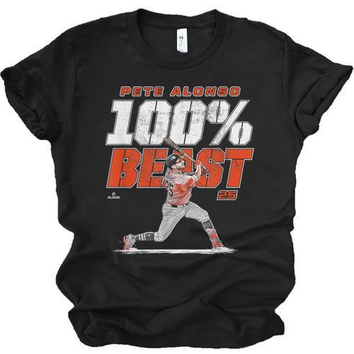 100 Beast Pete Alonso Baltimore Baseball MLBPA Unisex Jersey T-Shirt - Sportilla
