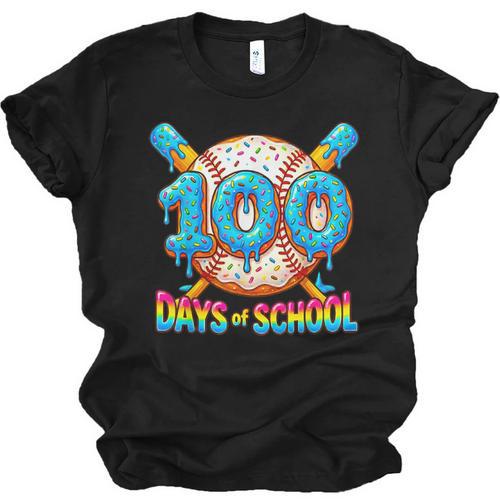 100 Days Of School Baseball Drip Boys 100th Day Of School Unisex Jersey T-Shirt - Sportilla