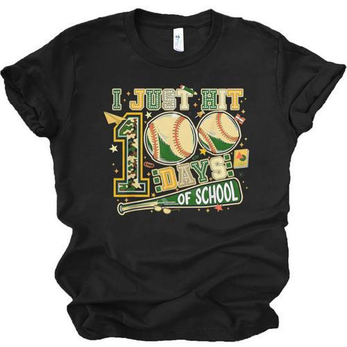 100 Days Of School Baseball I Just Hit 100 Days Boy COUNSELO Unisex Jersey T-Shirt - Sportilla