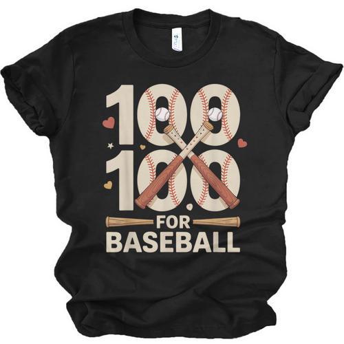 100 Days Of School Baseball Love Valentine’s Day Men Women Unisex Jersey T-Shirt - Sportilla