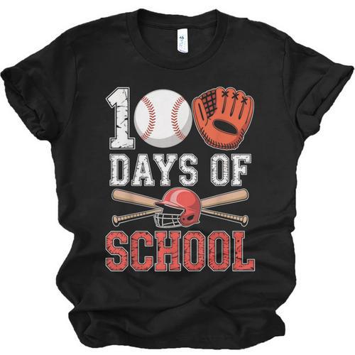 100 Days Of School Baseball Player Teacher Student Unisex Jersey T-Shirt - Sportilla